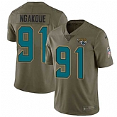 Nike Jaguars 91 Yannick Ngakoue Olive Salute To Service Limited Jersey Dzhi,baseball caps,new era cap wholesale,wholesale hats